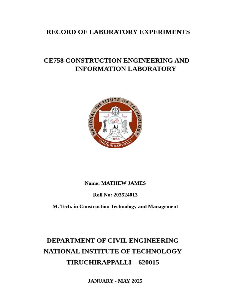 Lab Record Front Page_Template | PDF | Technical Drawing | Line (Geometry)