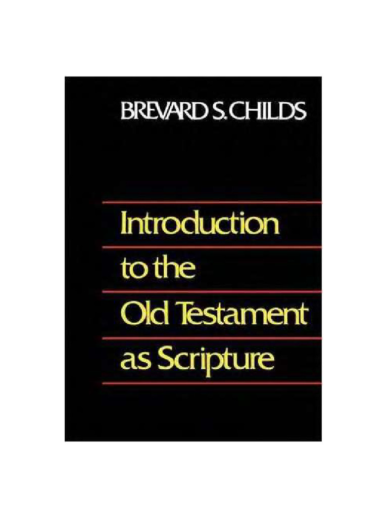 Introduction To The Old Testament Brevard S. Childs PDF
