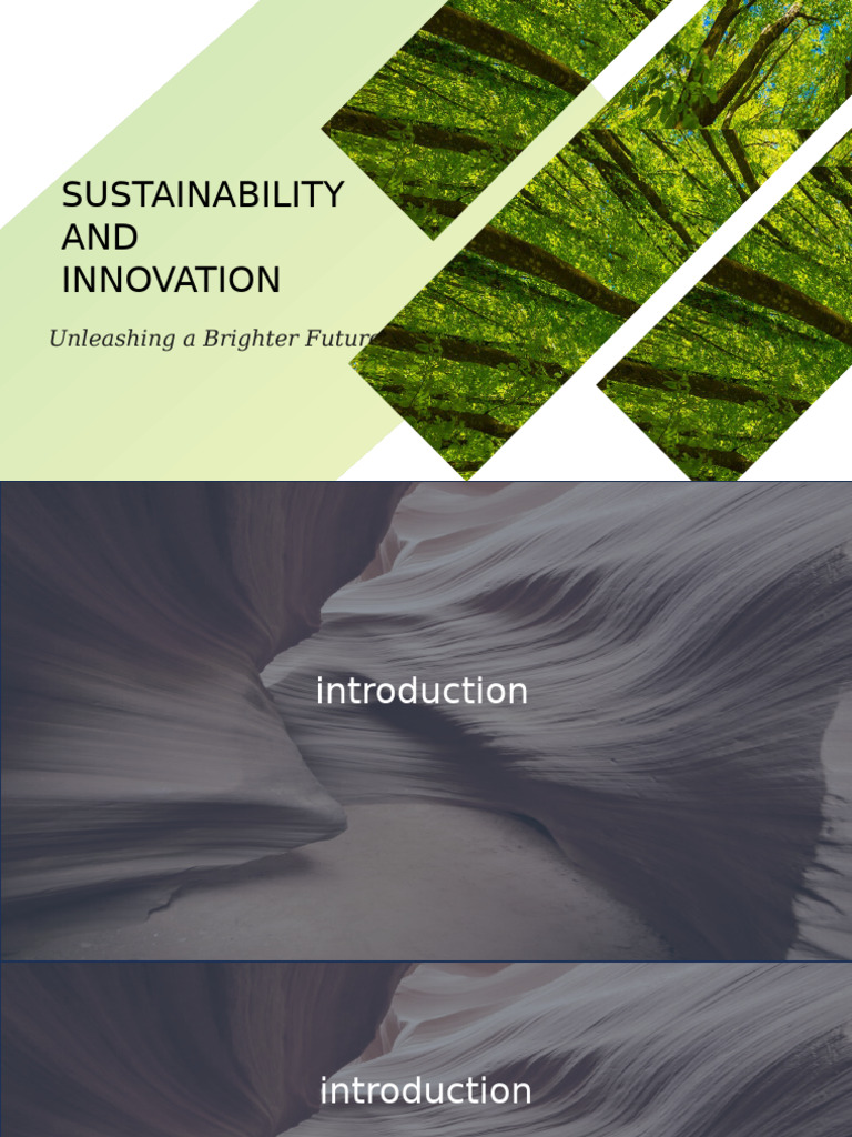 Sustainability AND Innovation: Unleashing A Brighter Future | PDF ...