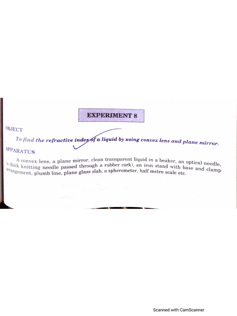 12 A, Experiment 7 | PDF