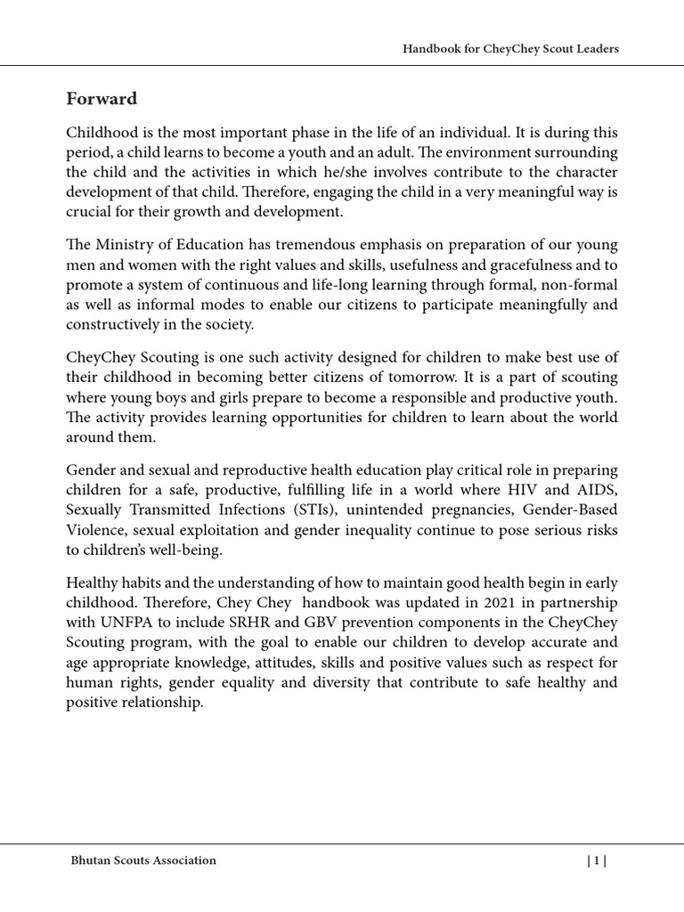 CheyChey Scout Leaders Handbook | PDF