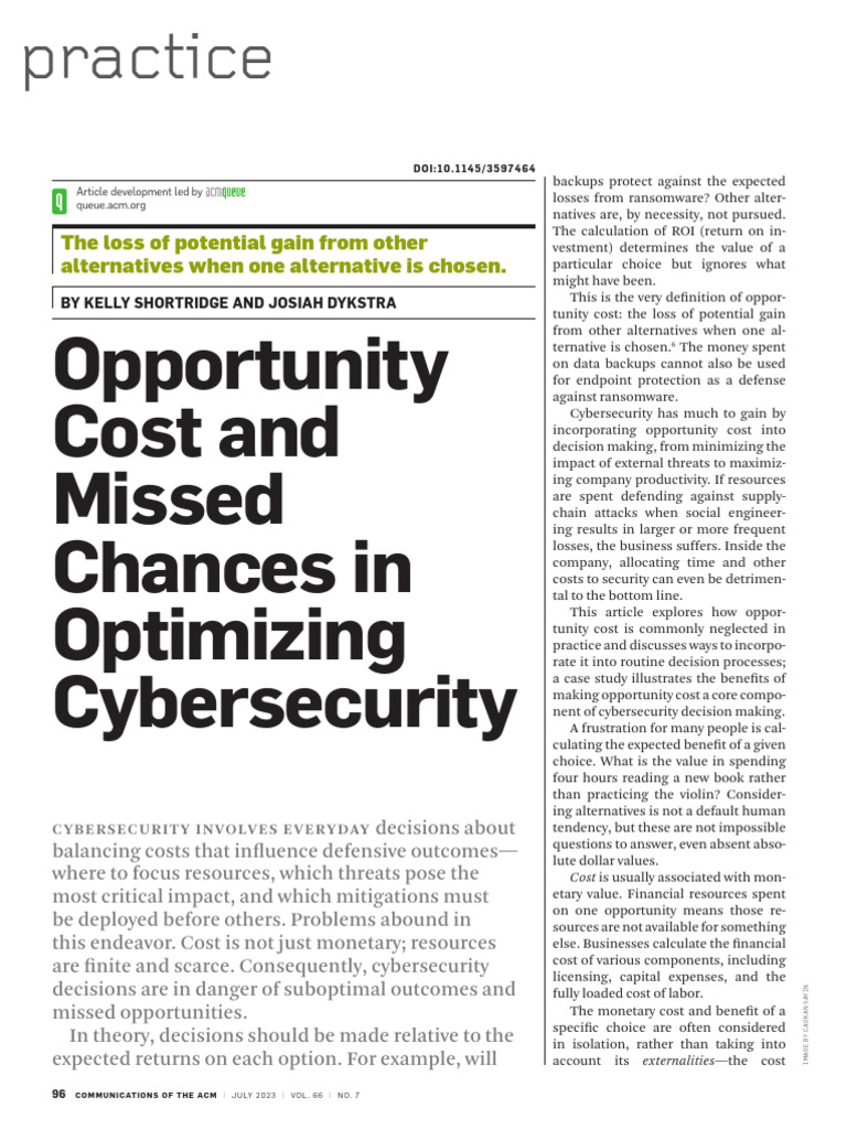 EBSCO FullText 2024 03 19 | PDF | Opportunity Cost | Computer Security