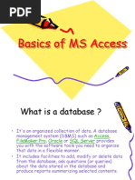 Basics of MS Access