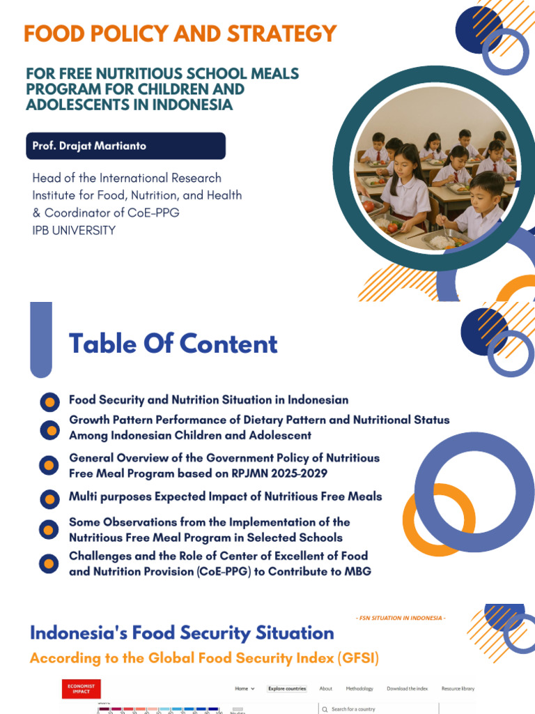 Free Nutritious Meals for Indonesian Youth | PDF | Food Security ...