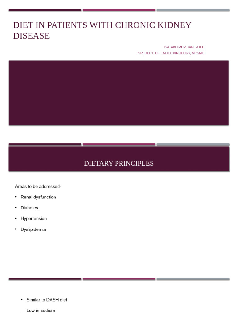 Diet in Patients With Chronic Kidney Disease | PDF