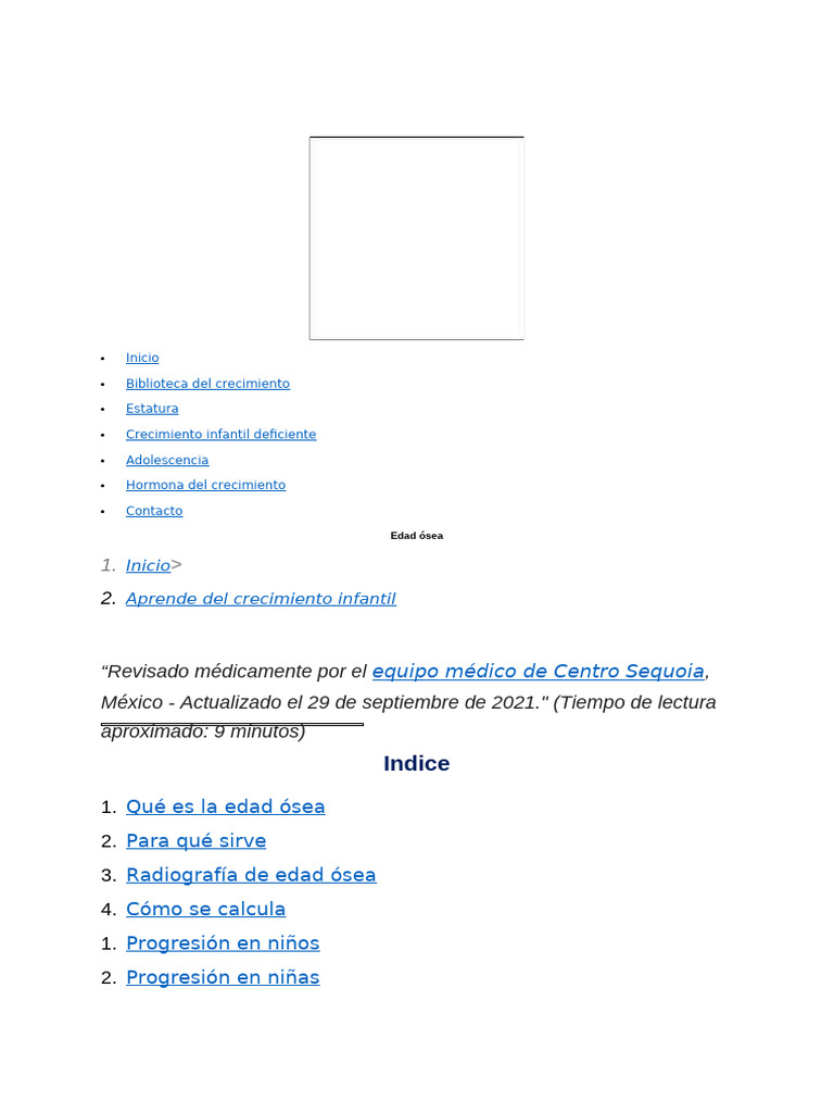 Edad Ósea | PDF | Hueso | Mano