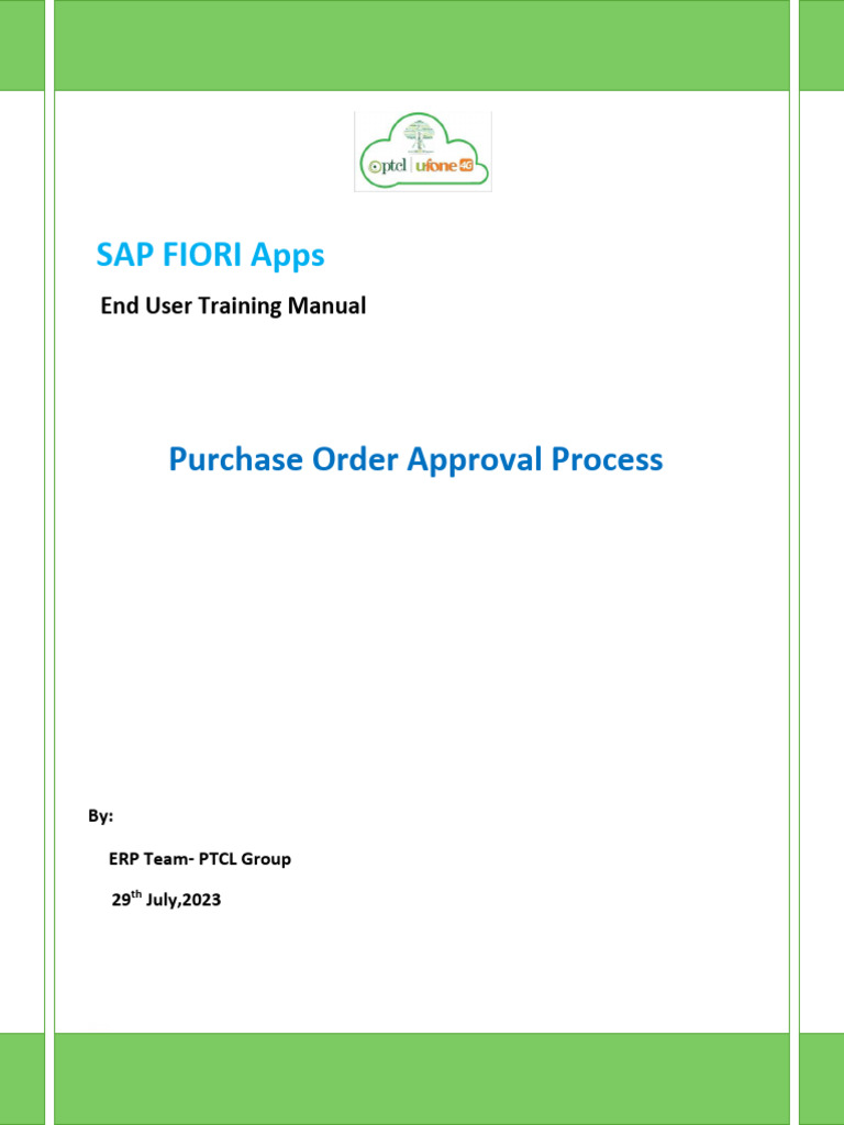 PO Approval Process in SAP Fiori | PDF | System Software | Computing