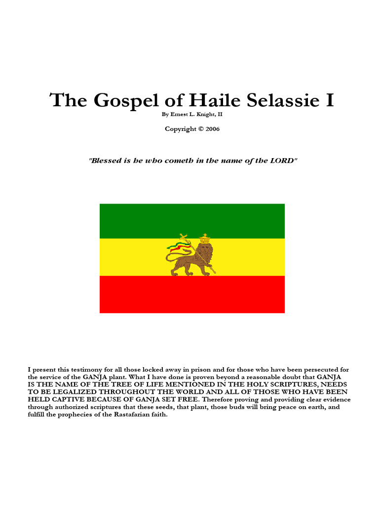 The Gospel of Haile Selassie I PDF