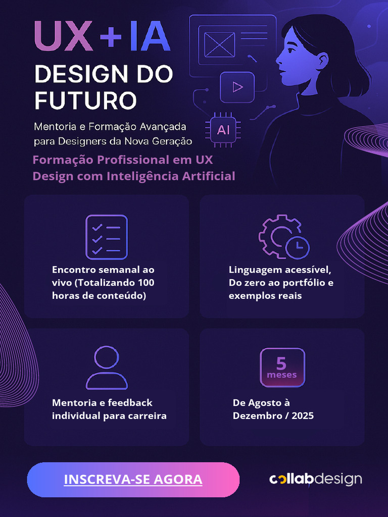 Curso de UX Design com IA: Inscrições Abertas | PDF | Desenvolvimento ...