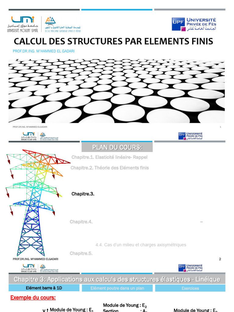 Calcul des structures élastiques FEM | PDF | Treillis (assemblage ...