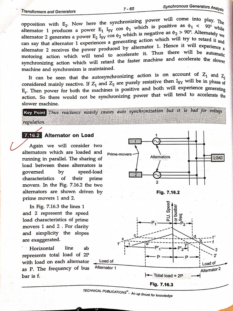 TG Alternator On Load Topic | PDF