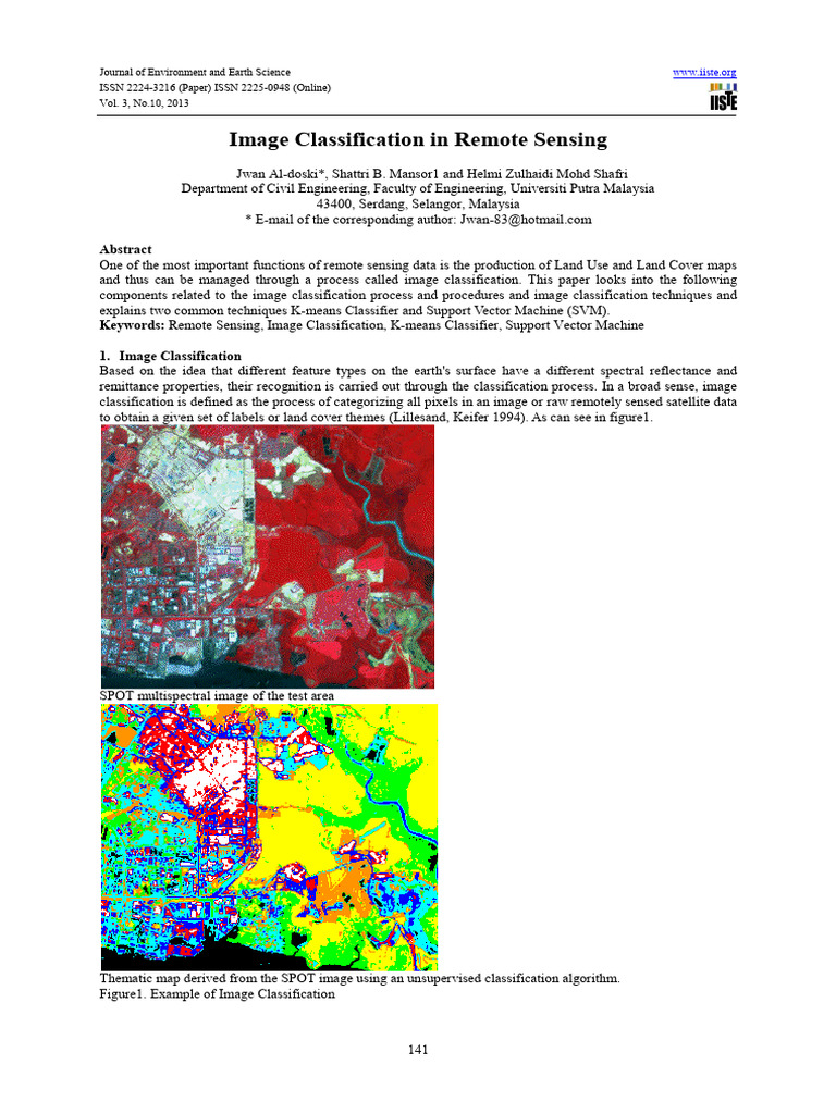 Types of Image Classification Techniques | PDF | Statistical ...
