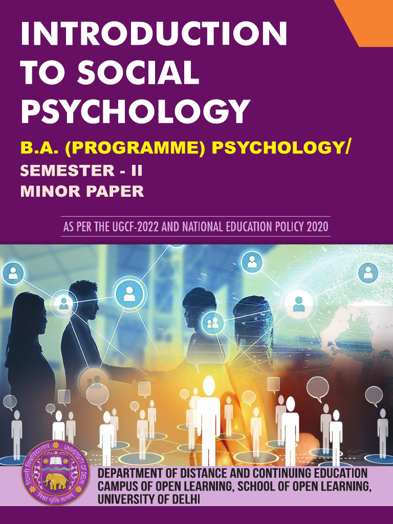 Introduction to Social Psychology Guide | PDF | Social Psychology ...