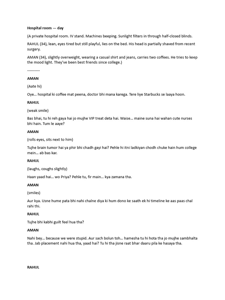Heartfelt Hospital Conversation | PDF