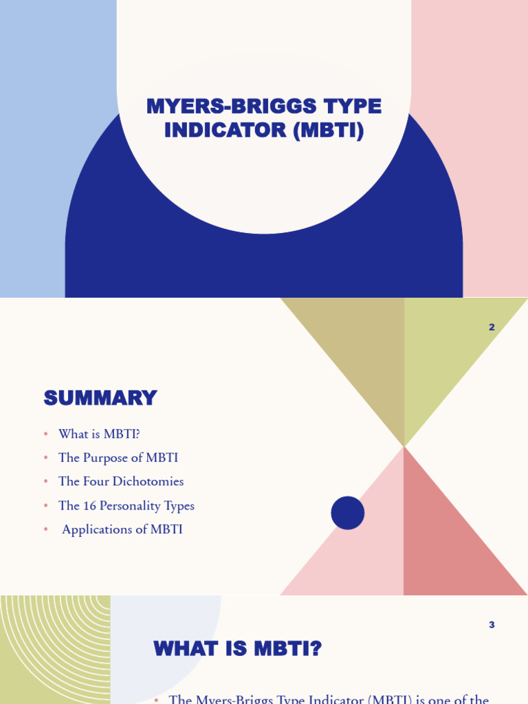 Myers-Briggs Type Indicator (MBTI) | PDF