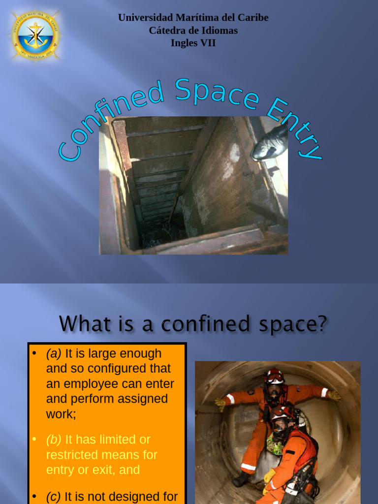 Confined Spaces | PDF
