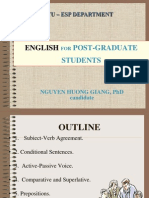 English: Post-Graduate Students
