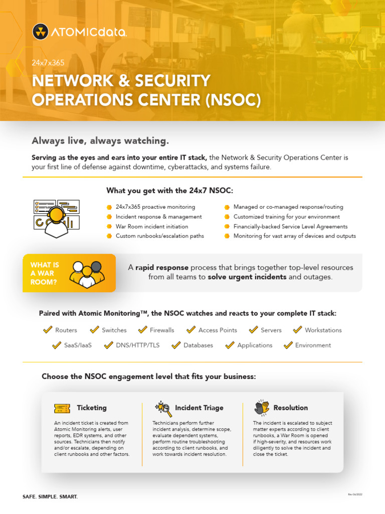 24/7 Network Security Operations Center | PDF | Computer Network ...