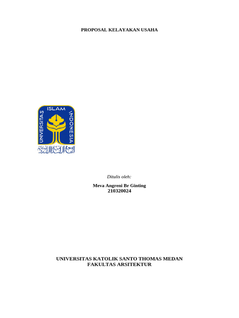 Proposal Kelayakan Usaha Meva Ginting | PDF