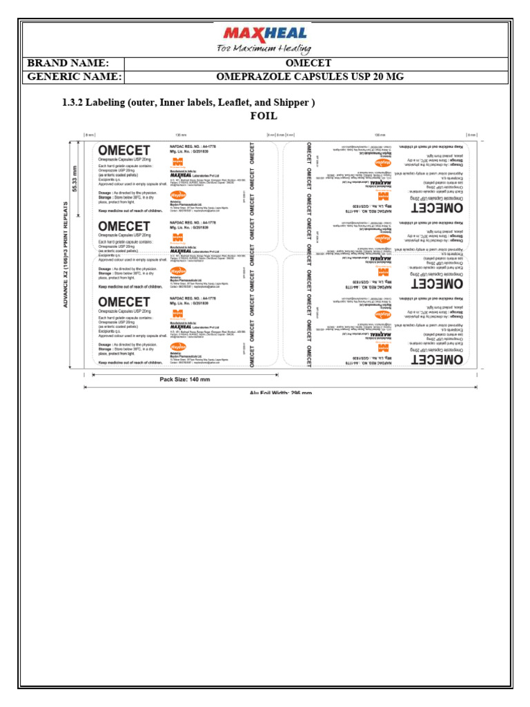 1.3.2 Labeling (Outer, Inner Labels, Leaflet, and Shipper) | PDF ...