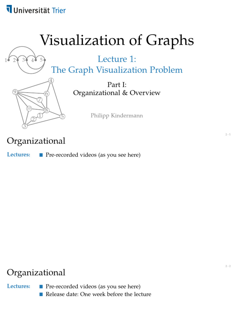 Graph Visualization Course Overview | PDF | Visual Cortex | Graph Theory