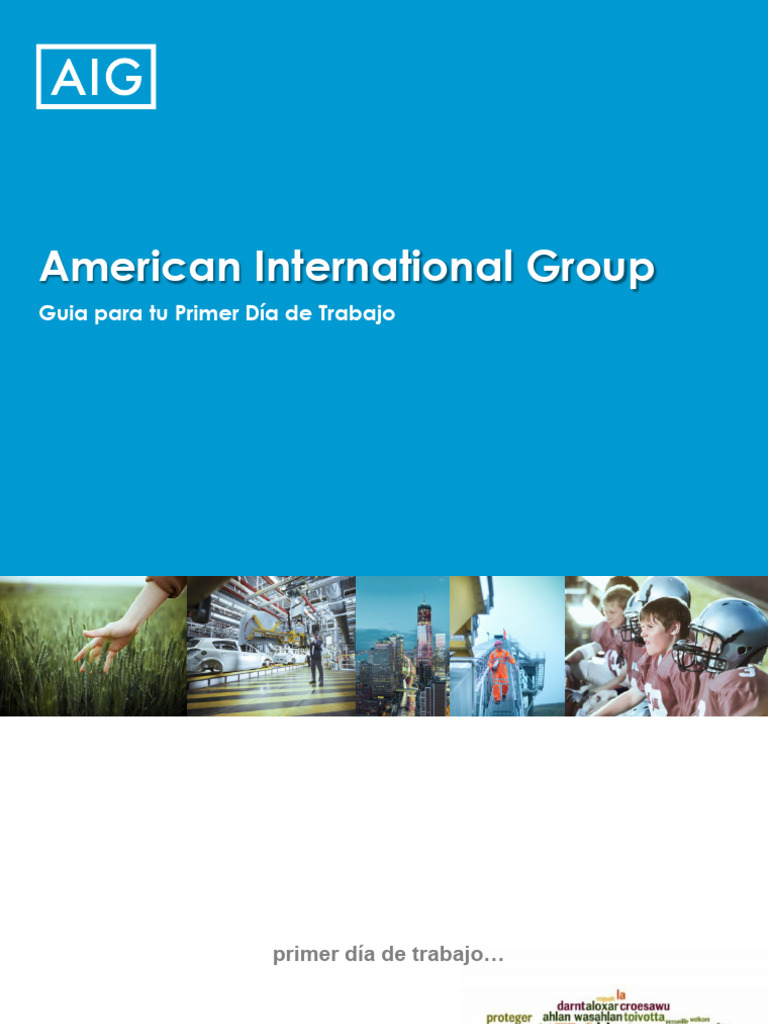 Primer Dia de Trabajo AIG | PDF