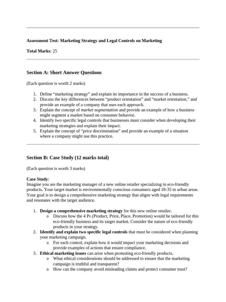 Assessment Test f3 11 Copies | PDF