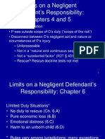 Limits On A Negligent Defendant S Responsibility: Chapters 4 and 5