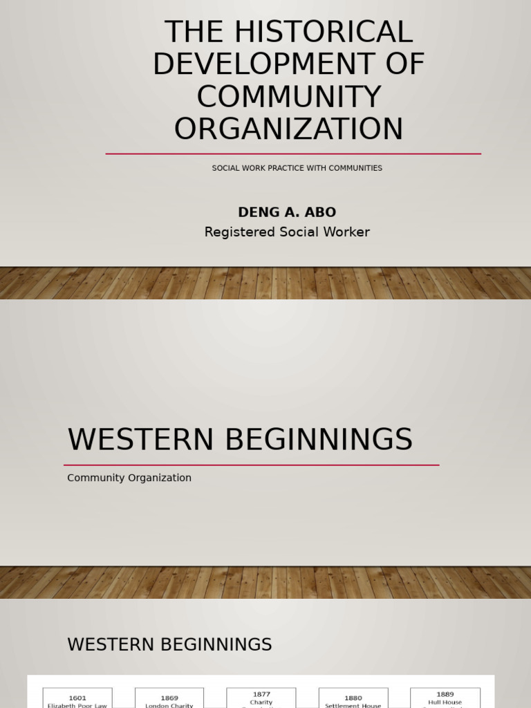 Evolution of Community Organization in Social Work | PDF | Philippines