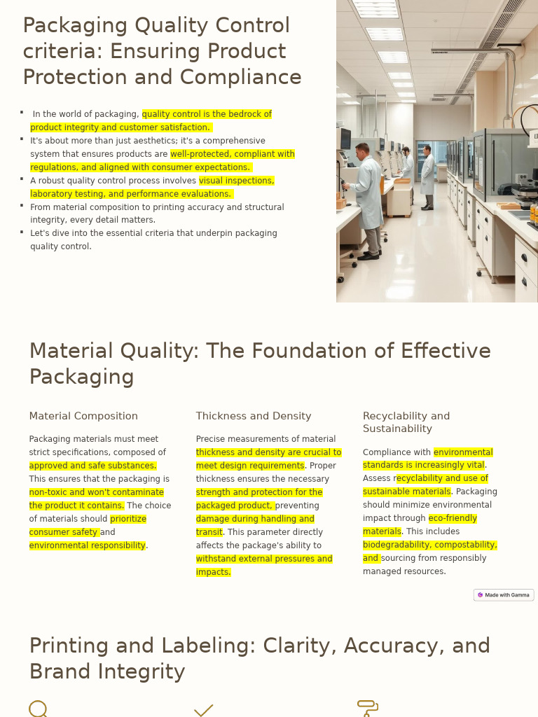 Packaging Quality Control Ensuring Product Protection and Compliance ...