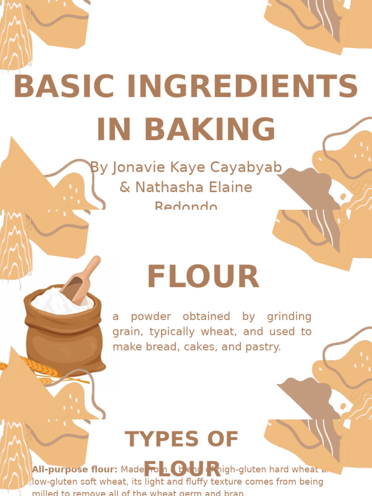 Essential Baking Ingredients Guide | PDF | Flour | Breads