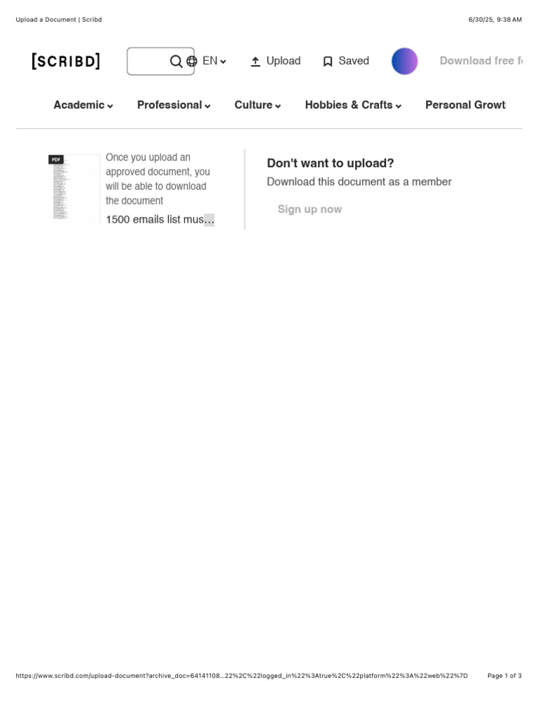 Upload Documents Easily on Scribd | PDF | Scribd