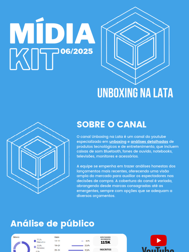 Mídia Kit - Unboxing Na Lata | PDF