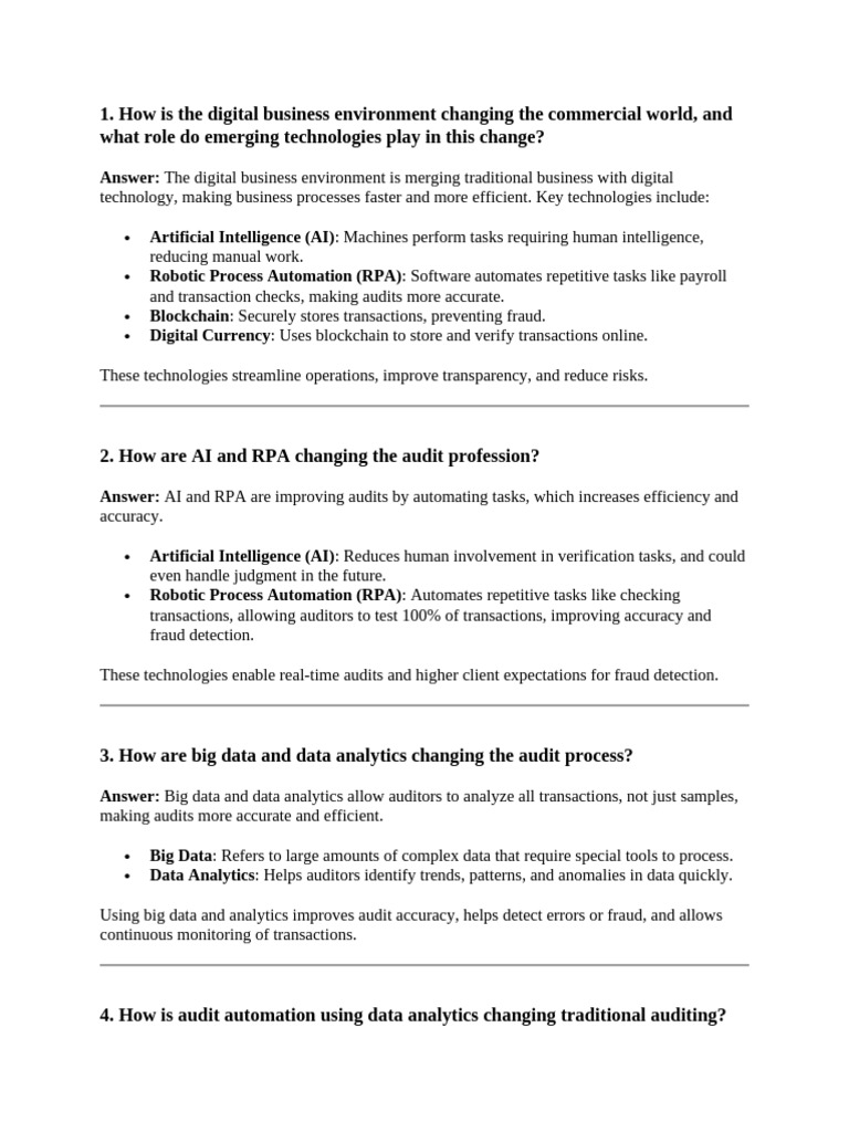 Transforming Audits with Data Analytics | PDF | Audit | Data Analysis