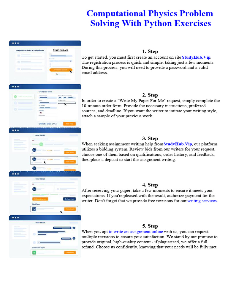 Computational Physics Problem Solving With Python Exercises | PDF