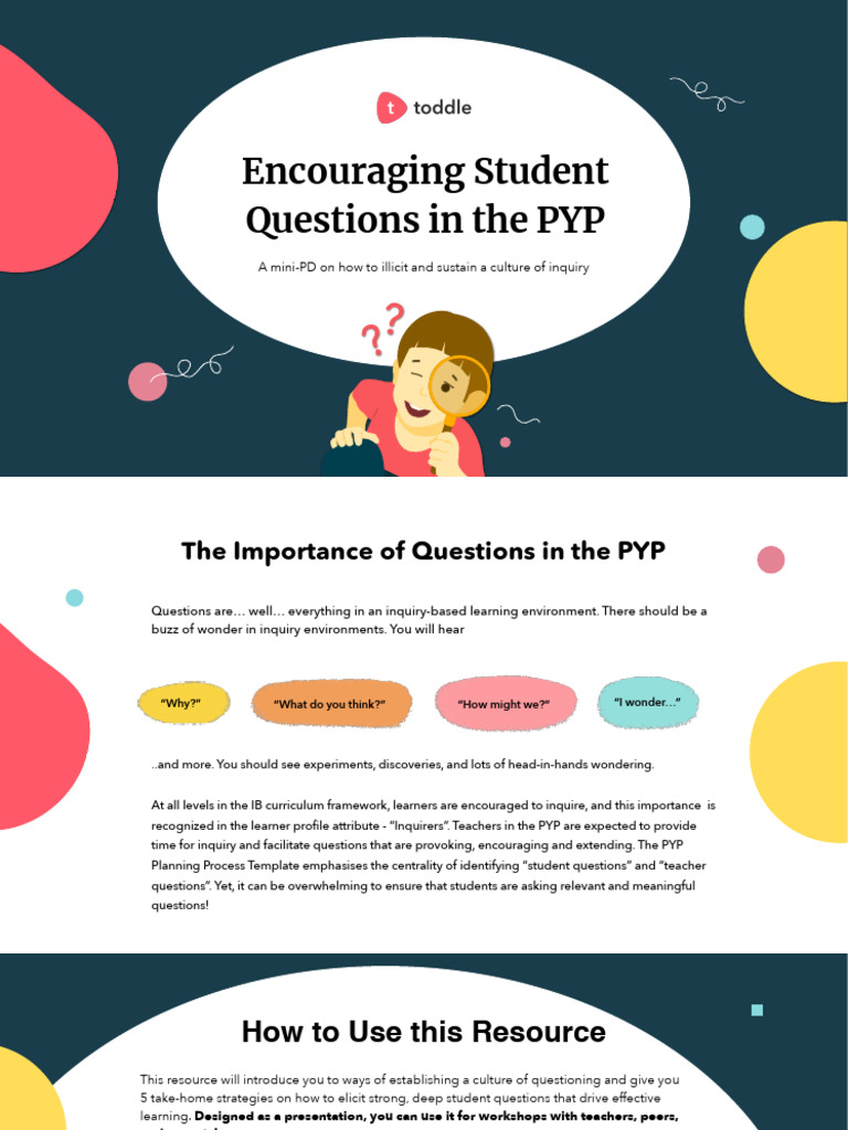 Cultivating Inquiry in PYP Classrooms | PDF | Learning | Inquiry Based ...