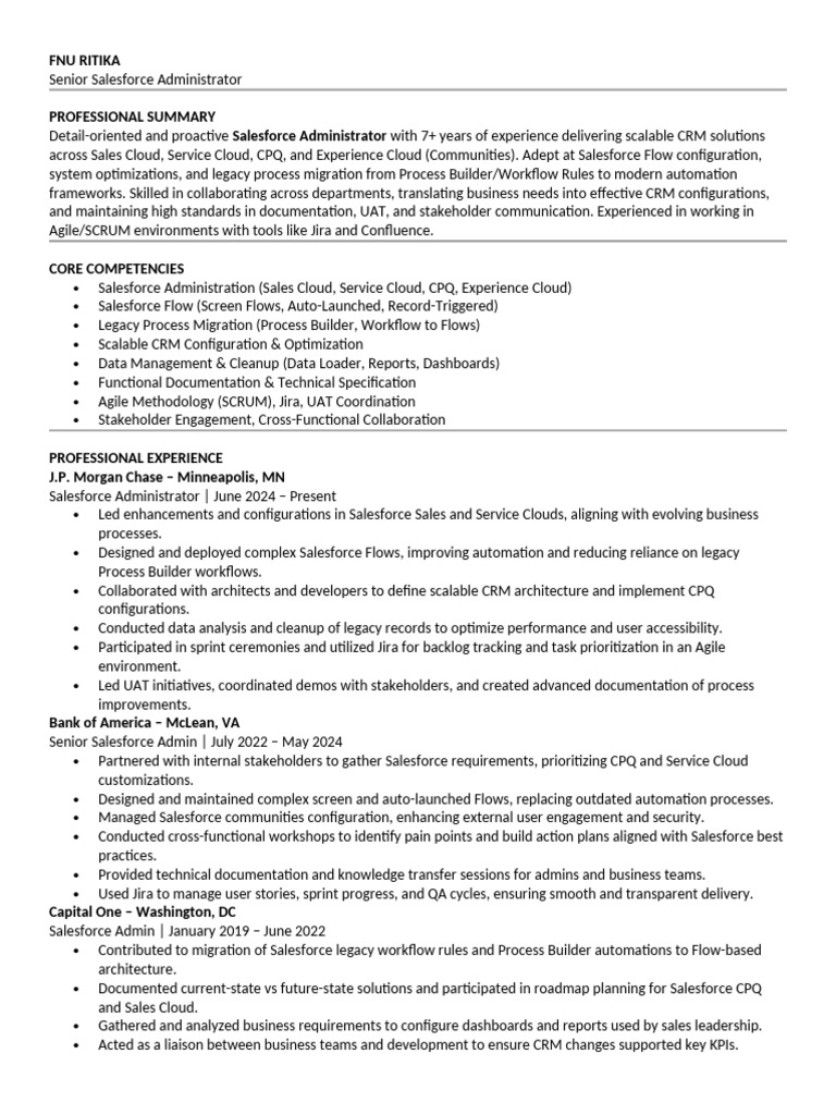 Senior Salesforce Admin Expertise | PDF | Agile Software Development ...