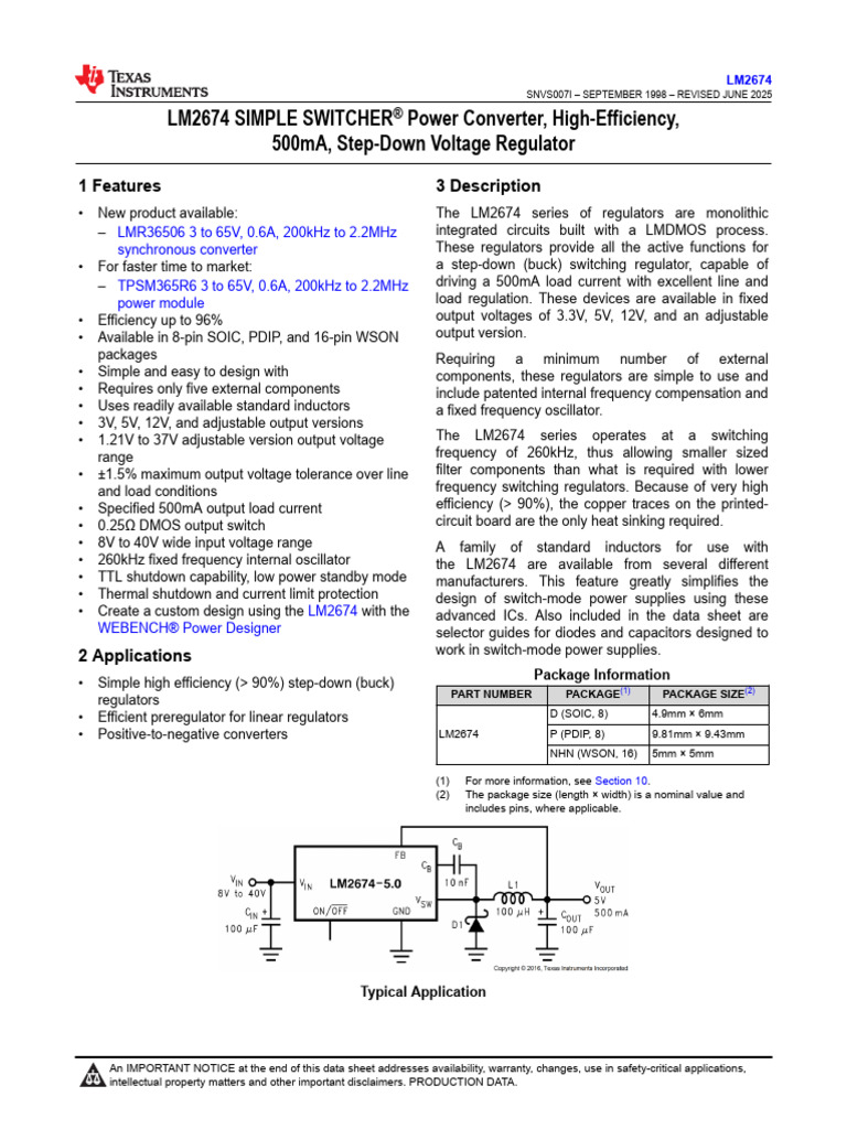 LM 2674 | PDF | Inductor | Capacitor