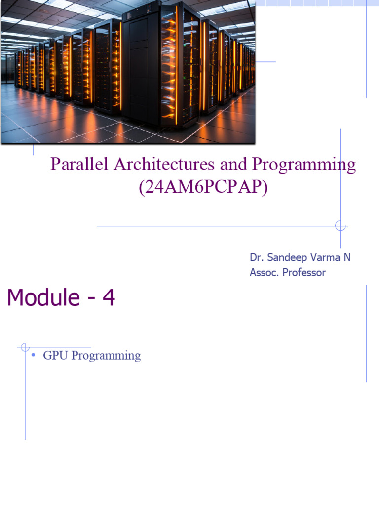 GPU Programming and Architecture Insights | PDF