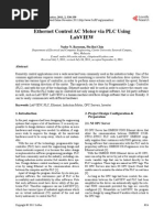 Ethernet Control AC Motor Via PLC Using Labview: Nader N. Barsoum, Pin Rui Chin