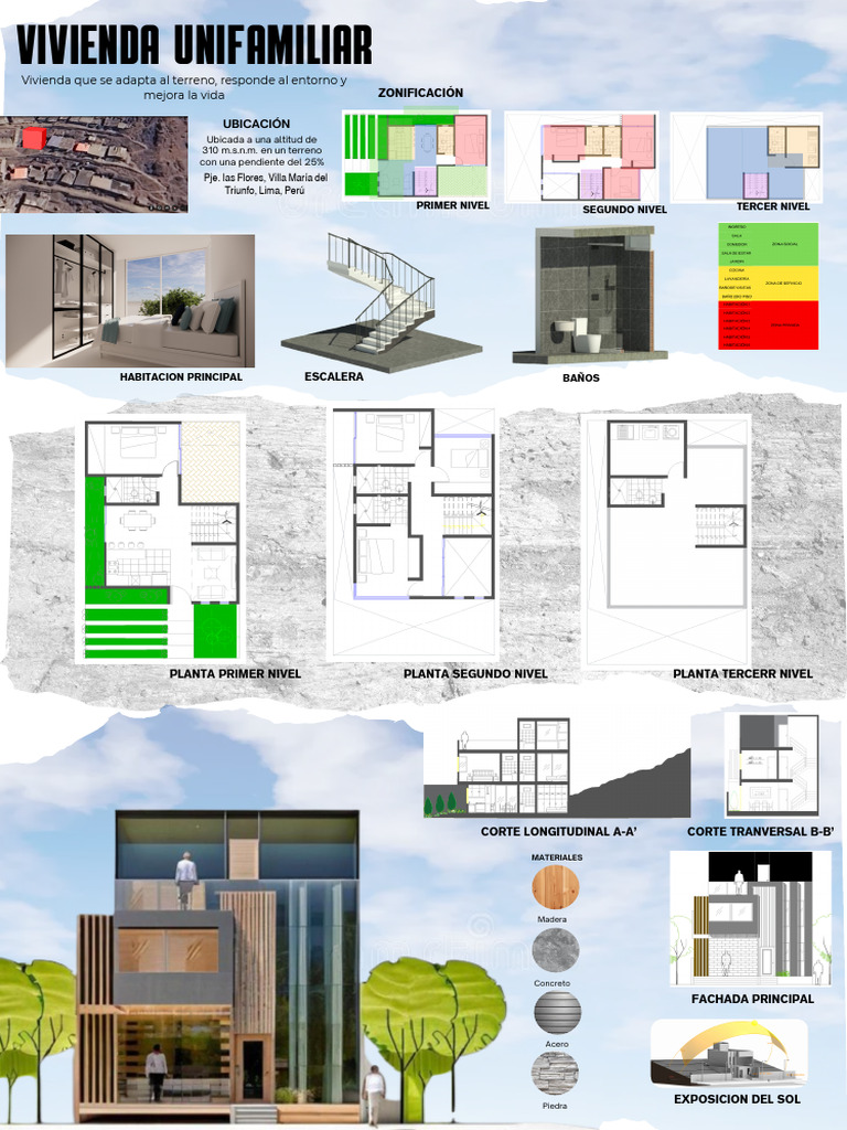Diseño de Vivienda Unifamiliar en Lima | PDF