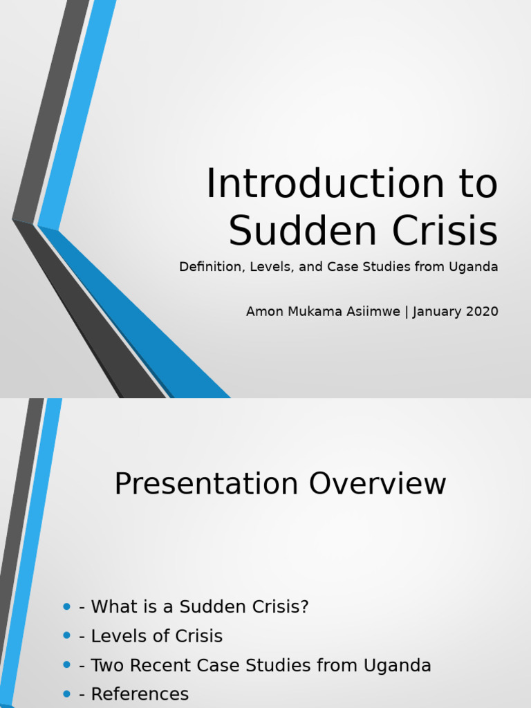 Understanding Sudden Crises in Uganda | PDF | Crisis Management