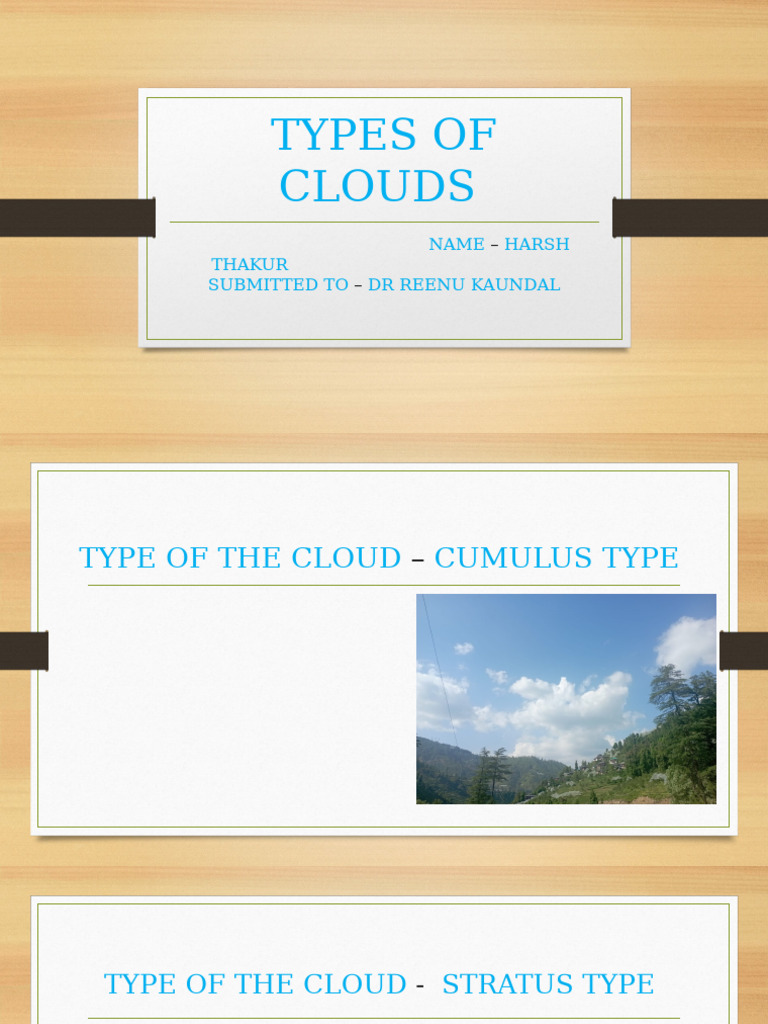 Cloud Classification Types Explained | PDF