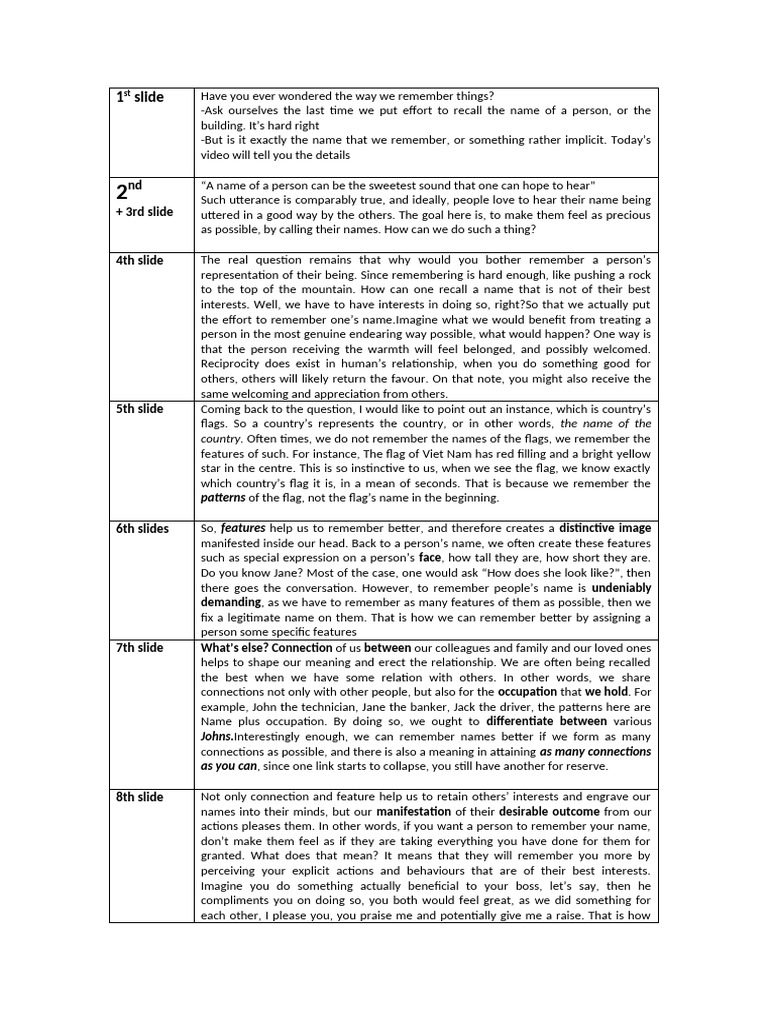 Script For The 1st Video | PDF