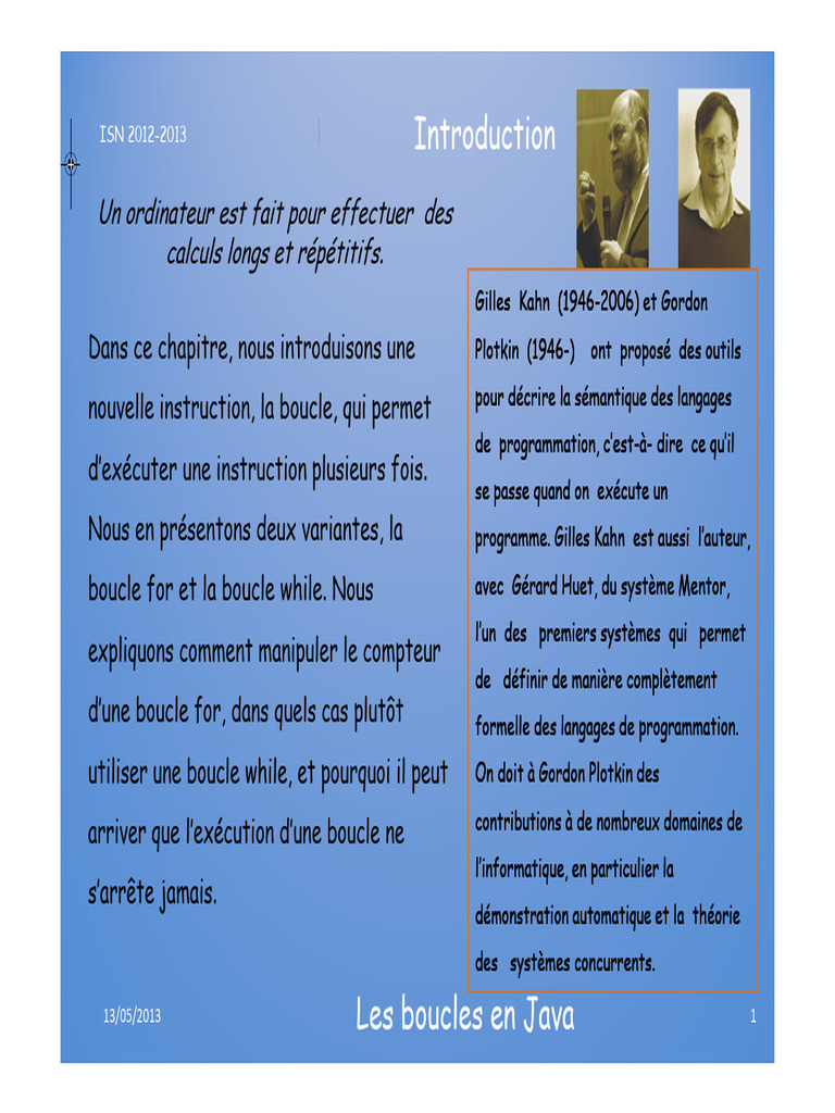 Boucles en Java : For et While | PDF | Structure de contrôle | Java ...