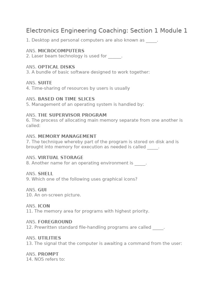 Electronics Engineering Coaching Module 1 | PDF | Insulator ...