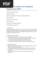 Outpatient Department Report Format | PDF