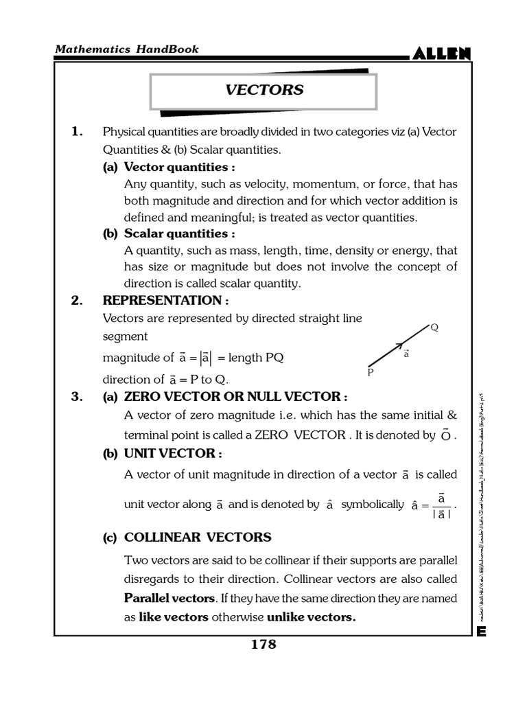 Vector | PDF | Euclidean Vector | Quantity