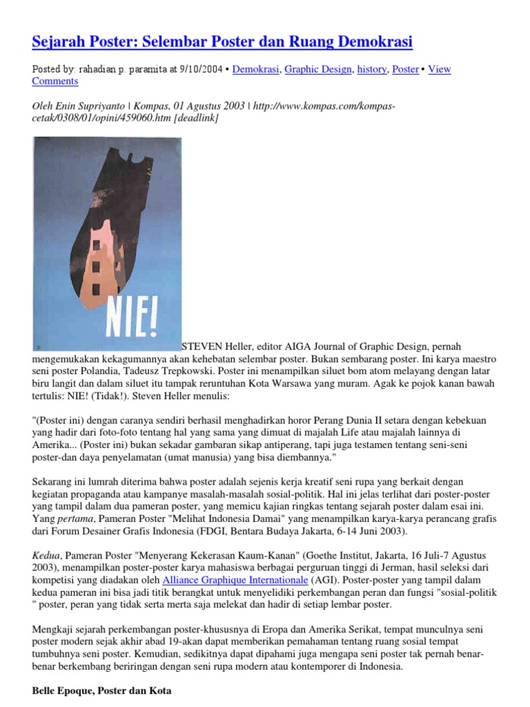 Sejarah Poster