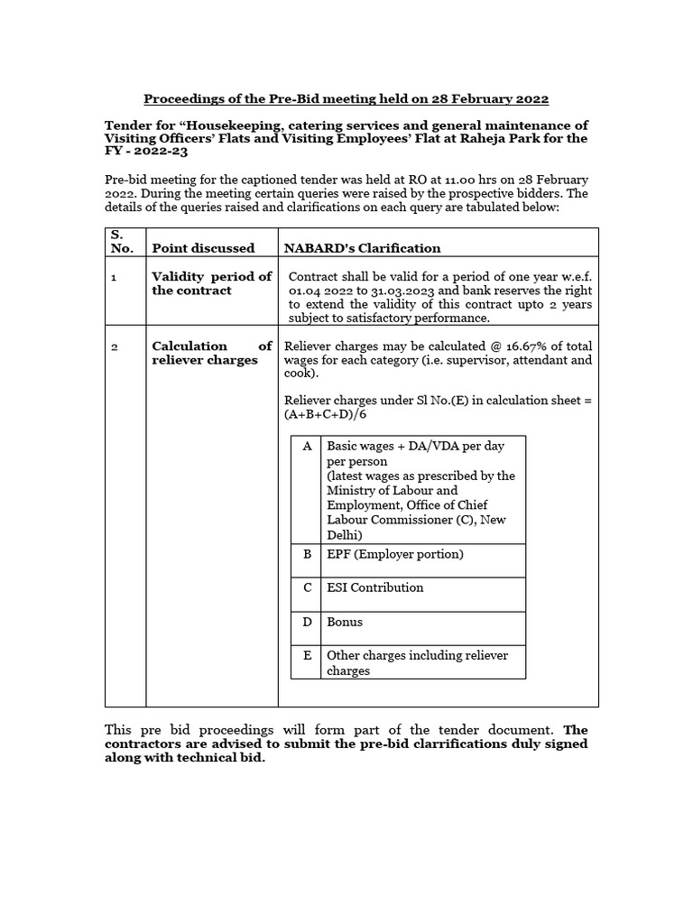 0703220849pre Bid Meeting Minutes | PDF